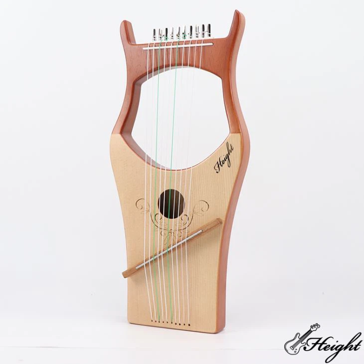 Arpa a lira a 10 corde in legno di abete rosso