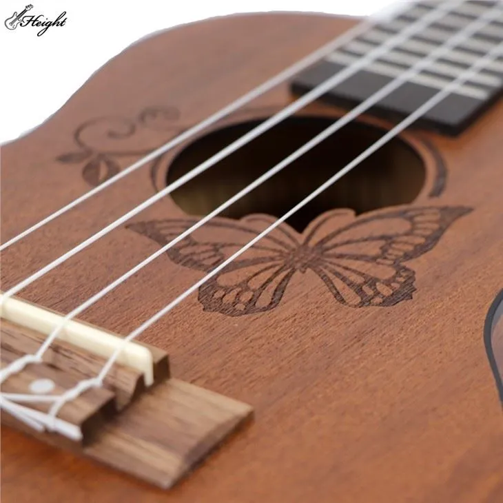 Ukulele Ukelele Cutaway Soprano Engraving Left Handed Colorful Abs Gift Custom