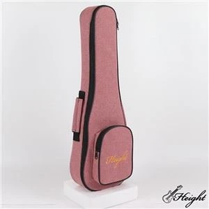 Borsa rosa morbida per ukulele da 21 pollici