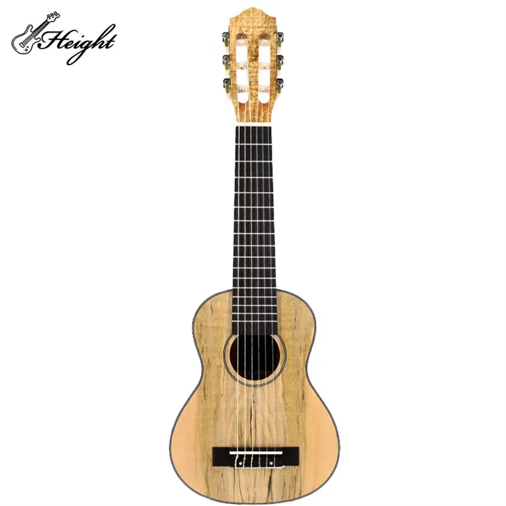 GL01-SM 28'' Guitalele Legno di acero spalted ABS 5 linee