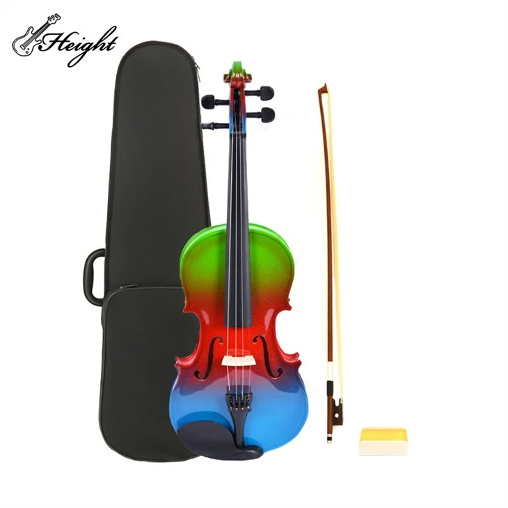 Mixed Color Violin With Maple Wool