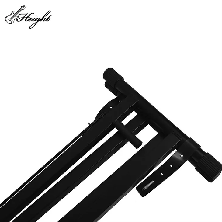 Pull Handle Type Complete Double Pipe Electronic Piano Stand