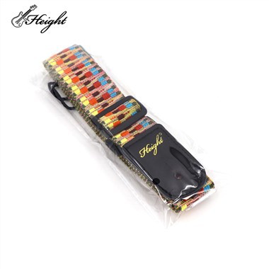 Tracolla per ukulele con ricamo arcobaleno